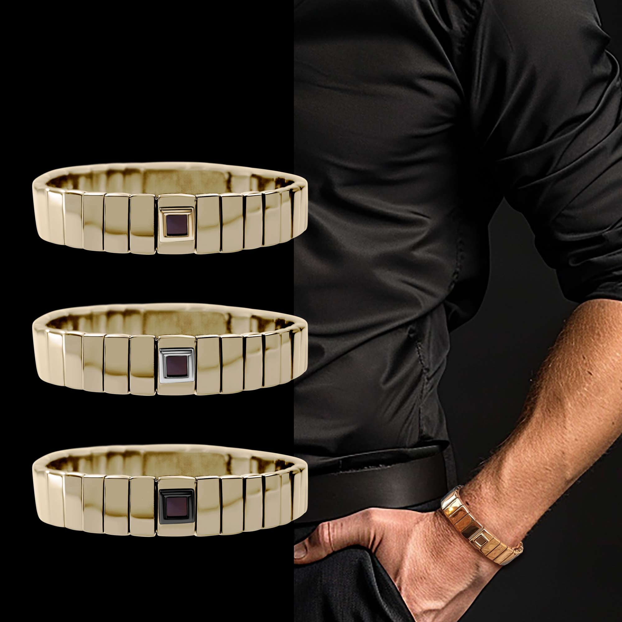 Men's Bible Verse Bracelets: Black Chain Style with Complete Bible Inside - My Nano Jewelry